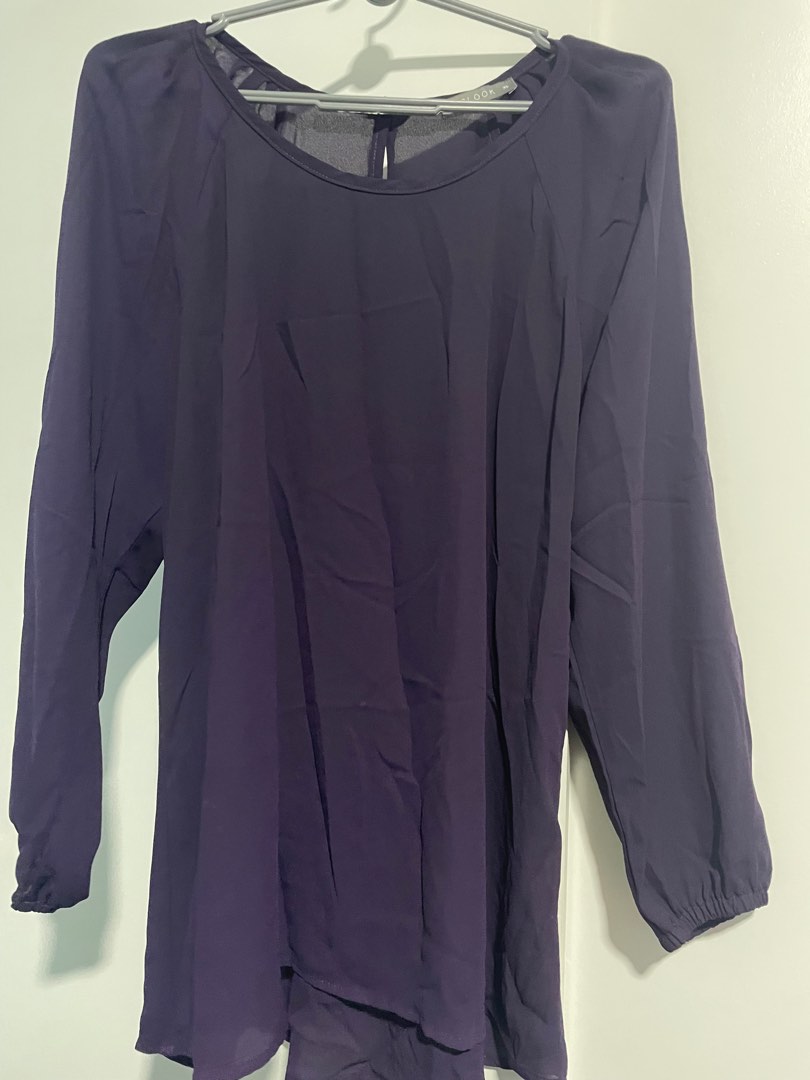 Poplook blouse, Women's Fashion, Tops, Blouses on Carousell
