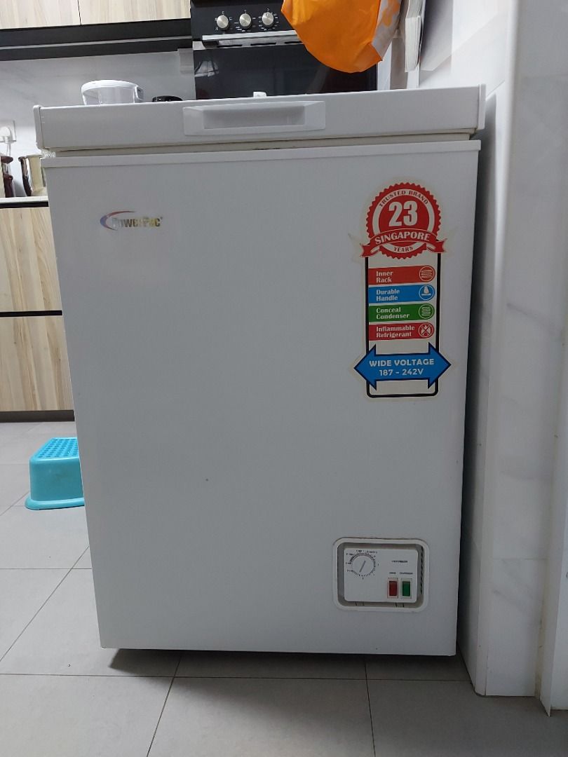 Powerpac Chest Freezer 100 litres , TV & Home Appliances, Kitchen
