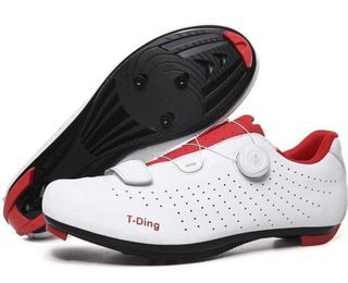 Professional Road Cycling Shoes Mens Bike Shoe with SPD,Peloton Shoes with Buckle Delta Compatible for Indoor Riding Racing