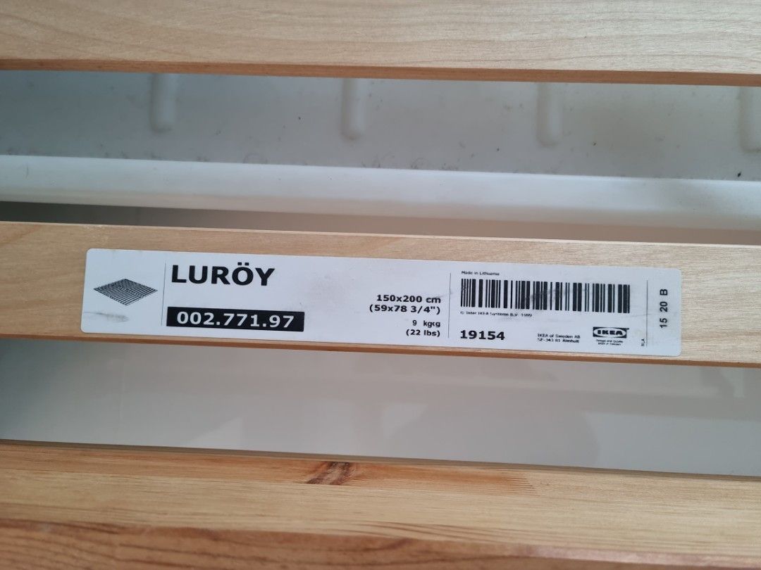 Queen Size Ikea Solid Wood Bed Frame, Furniture & Home Living, Furniture, Bed Frames