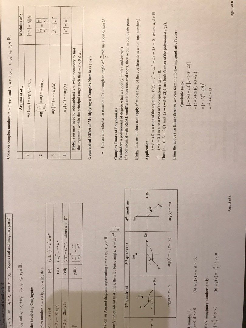 Raffles Institution A Level H2 Math Revision Package [unused], Hobbies ...