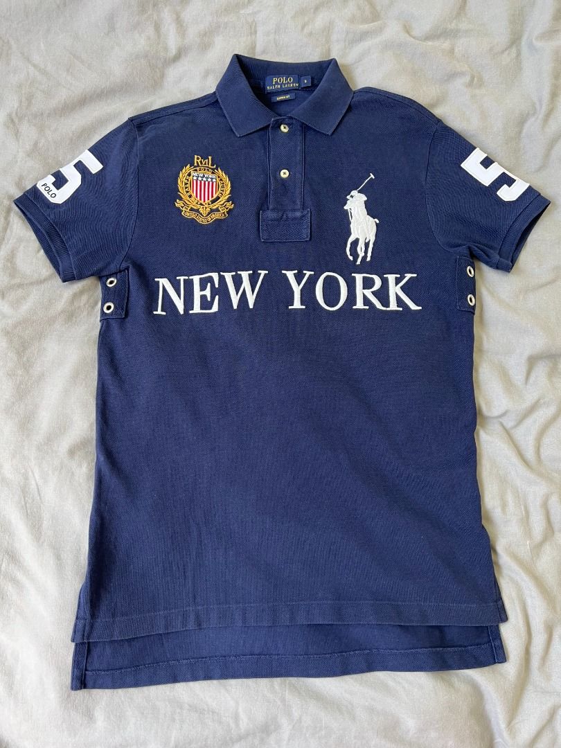 Black and blue polo ralph lauren shirt hotsell