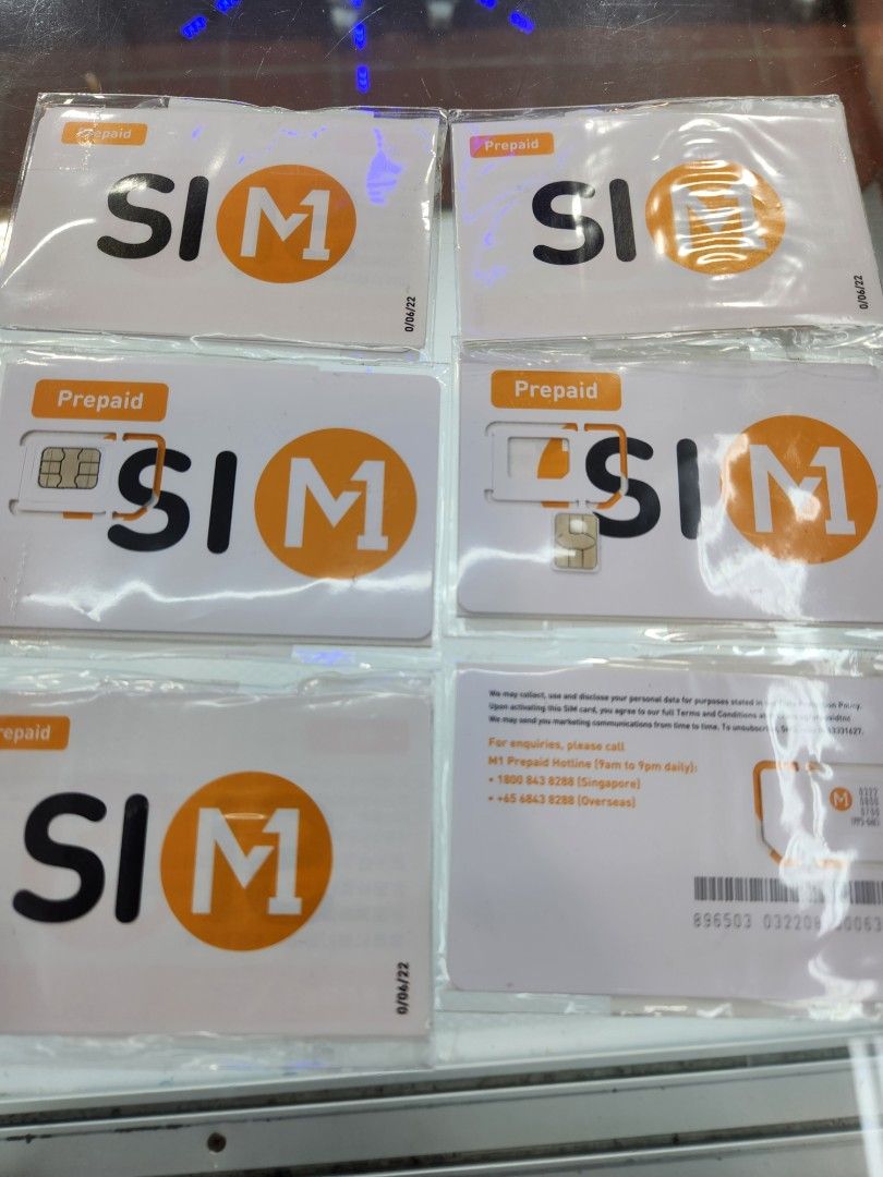 Registered m1 prepaid sim card ( not m1 maxx ), Mobile Phones & Gadgets, Mobile & Gadget