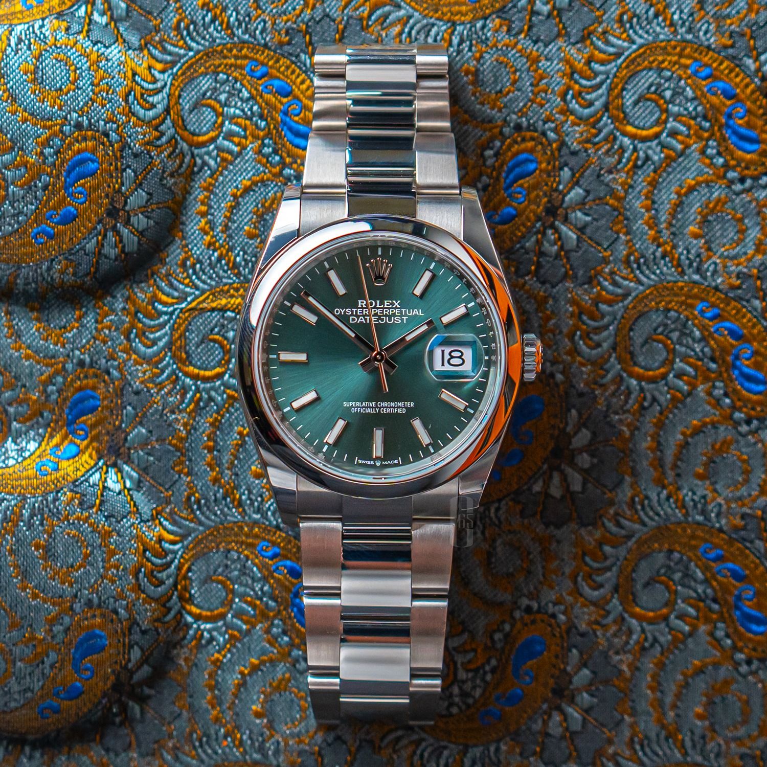 Datejust 36 green best sale
