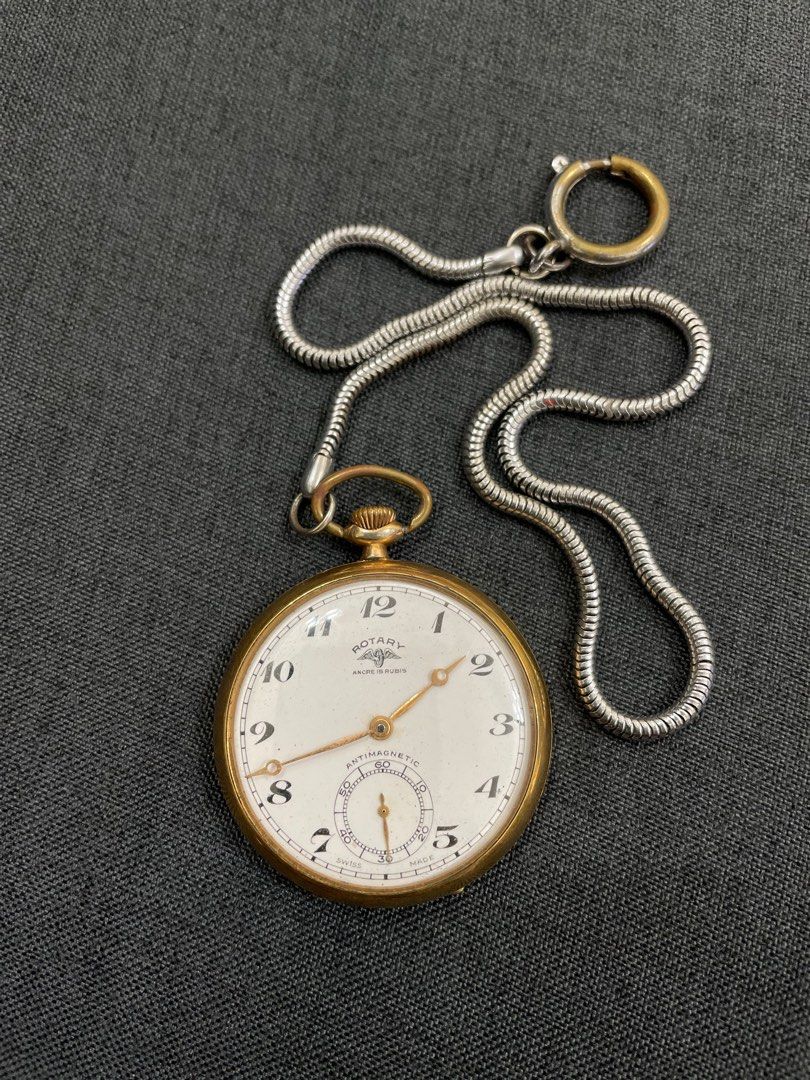 Rotary Pocket Watch Hobbies Toys Collectibles Memorabilia