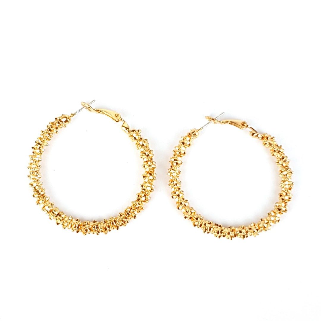 Round hoop gold earrings party earrings Women s Fashion Jewelry