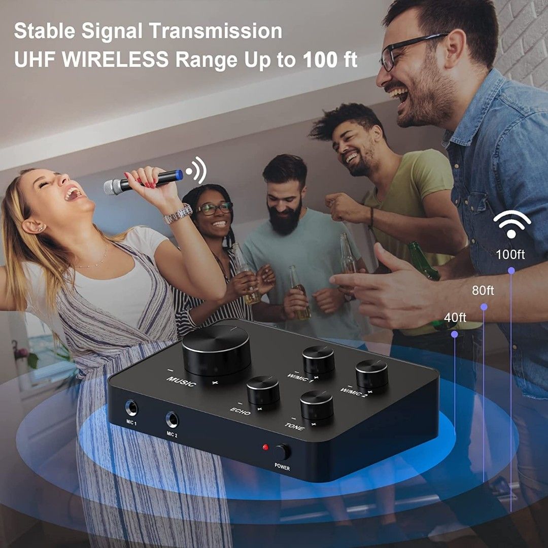 rybozen-wireless-microphone-karaoke-mixer-system-dual-handheld