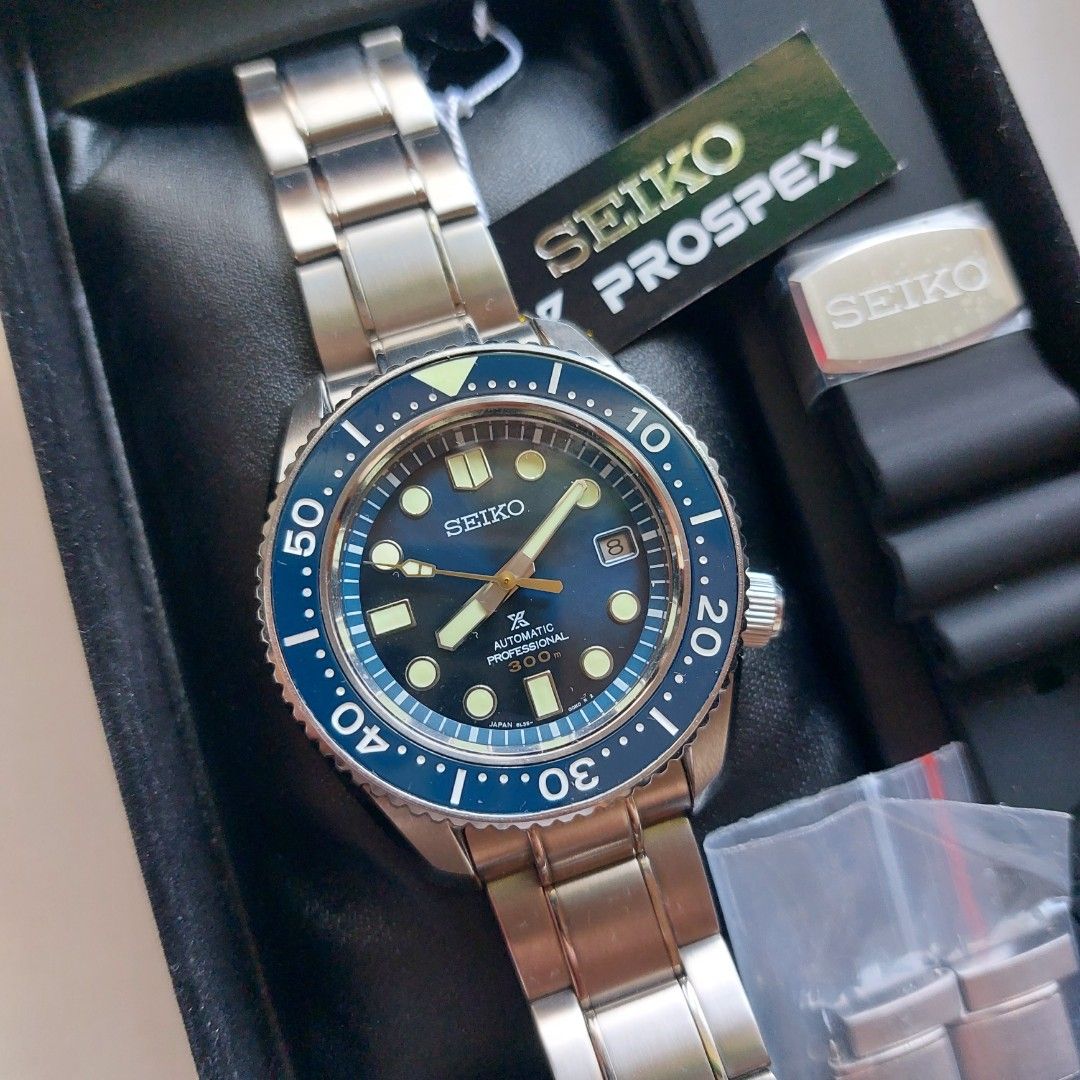 Seiko Prospex Marine Master Blue Dial SLA023 MM300, Luxury, Watches on  Carousell