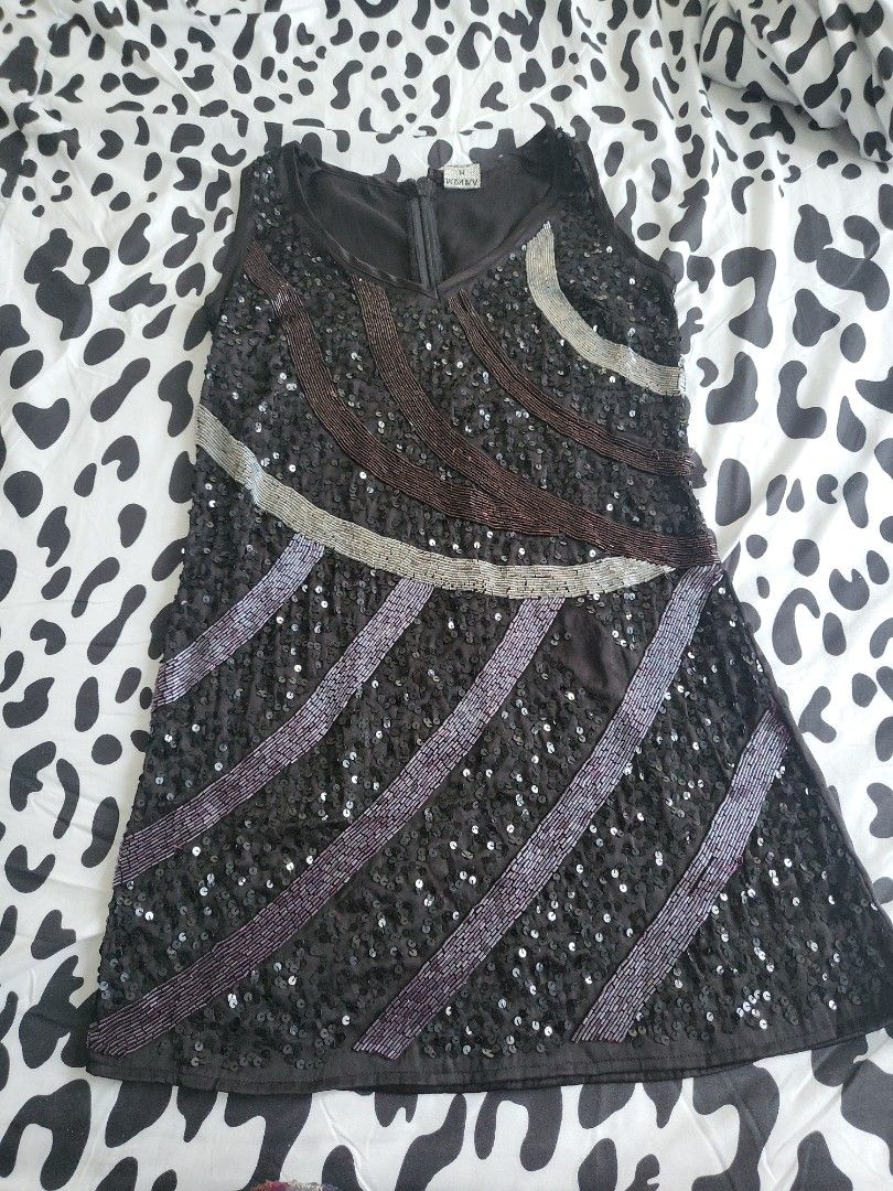 Sequin satin dress, Women's Fashion, Dresses & Sets, Evening dresses & gowns on Carousell