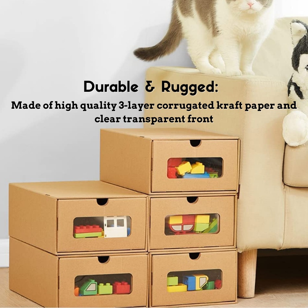 Set of 5 BTO Cardboard Shoe Rack/HDB Shoe Cupboard Stackable Wardrobe ...