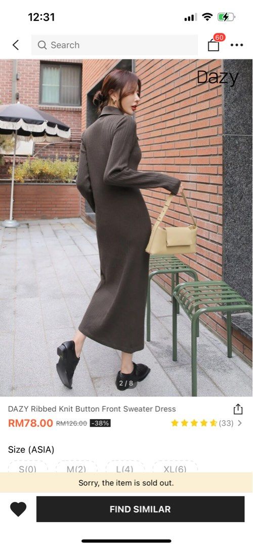 Modely Solid Sleeveless Sweater Dress & Button Front Cardigan