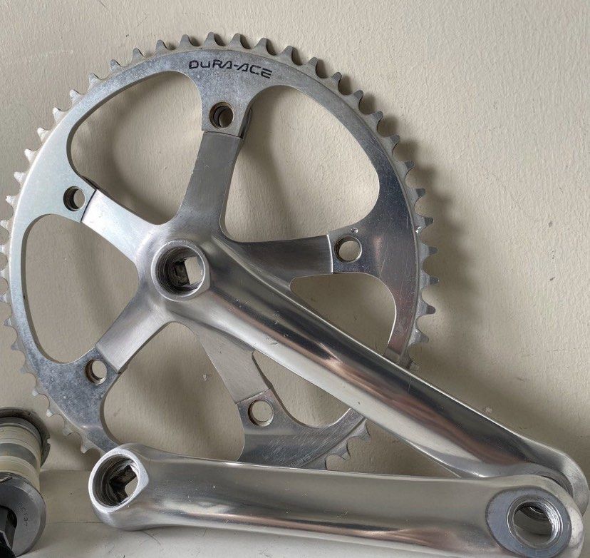 Shimano Dura ace 7600 NJS fixie track crankset, Sports Equipment