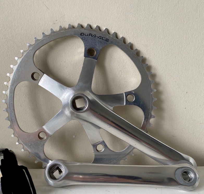 Shimano Dura ace 7600 NJS fixie track crankset, Sports Equipment