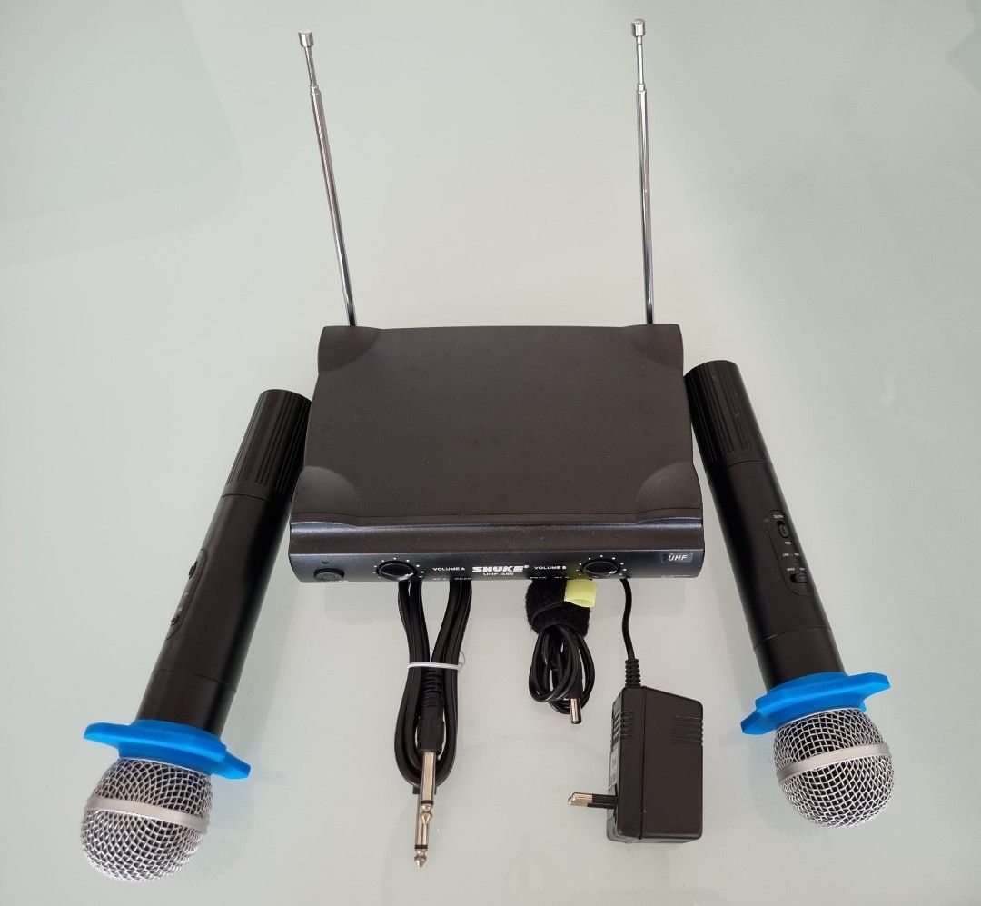 Shuke UHF555 Wireless Microphone System, Audio, Microphones on Carousell