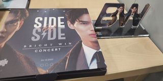 Side by side concert merch
