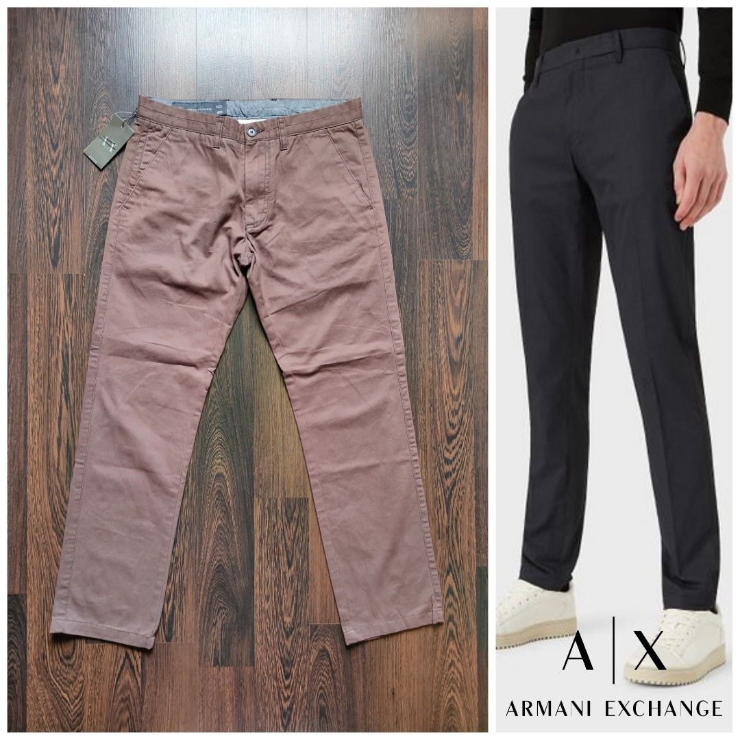 SIGNATURE MEN'S CHINO PANTS COLLECTION | Penguin Armani Exchange, Men's  Fashion, Bottoms, Chinos on Carousell