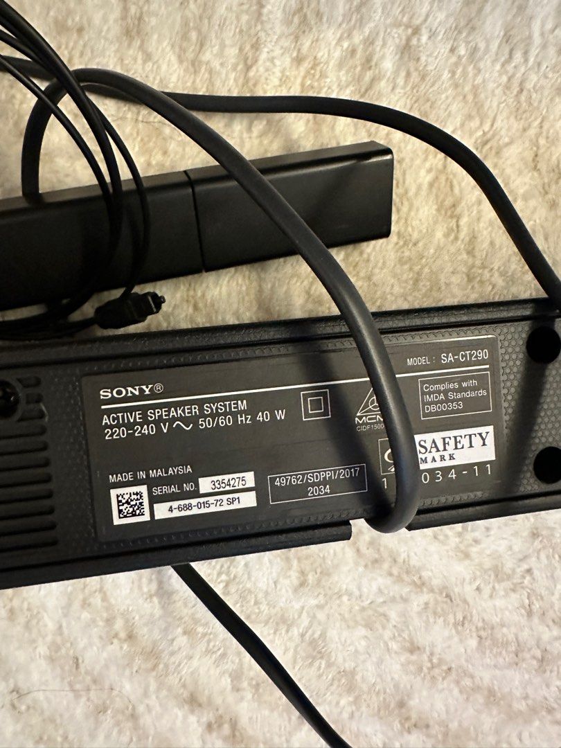 Sony SA-CT290 soundbar, Audio, Soundbars, Speakers & Amplifiers on ...