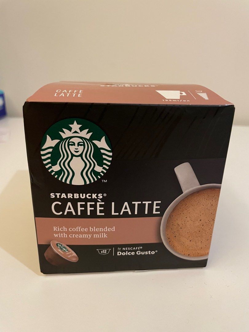 Starbucks caffe latte nespresso, 嘢食 & 嘢飲, 飲料 Carousell