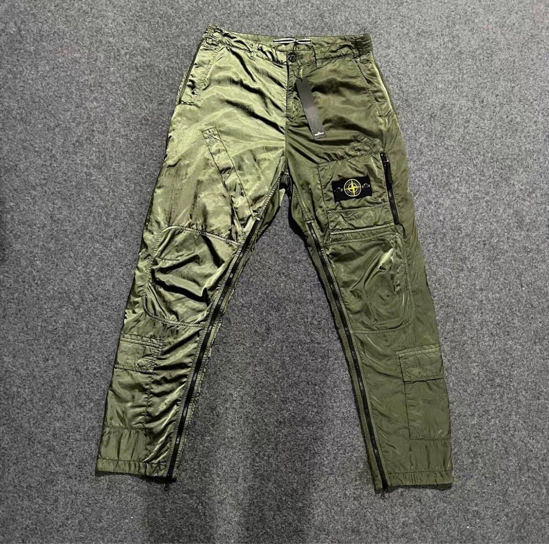 Stone Island 21FW NYLON RASO TC cargo pants Men s Fashion