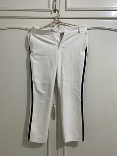 stradivarius white trousers
