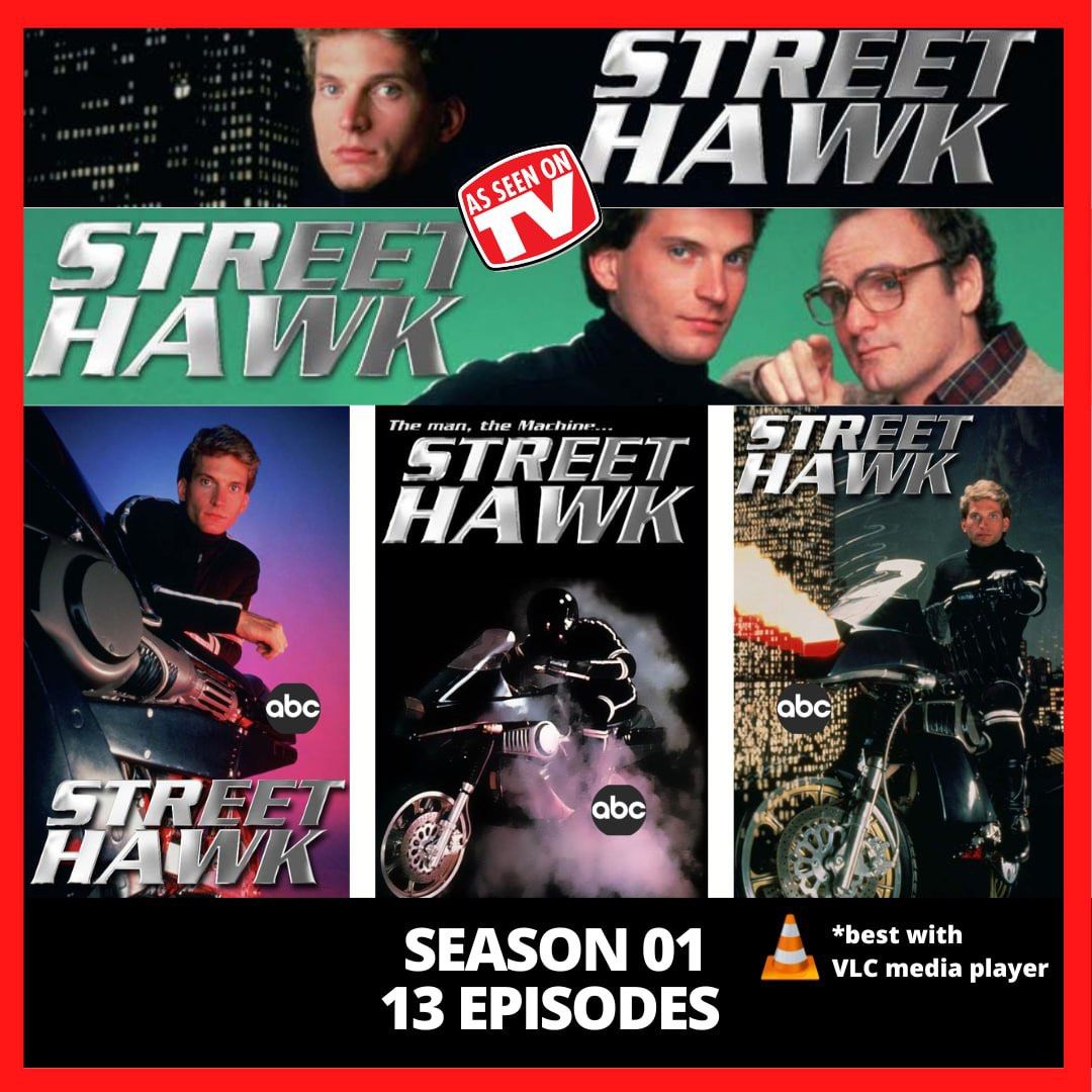 Street Hawk 1985 Complete Series TV Show Drama Season 1 with 13 Episodes