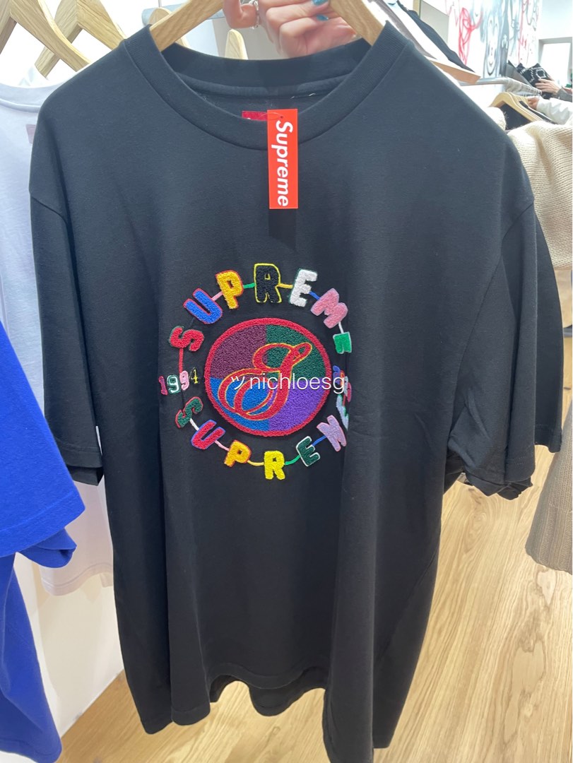 SUPREME CHENILLE CREST S S TOP Men s Fashion Tops Sets Tshirts Polo Shirts on Carousell