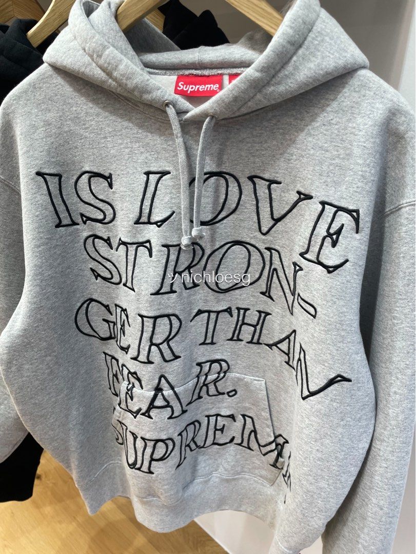 Supreme Stronger Than Fear Hooded M 販売数No.1 www.joseph-watches.com