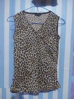 Tanktop/dalaman leopard