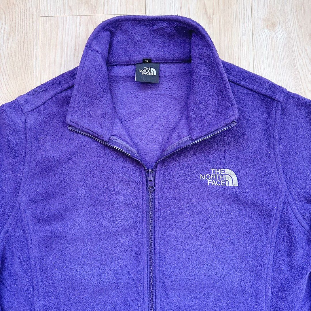 The North Face Thermal Fleece Jacket Dark Purple Men s Fashion