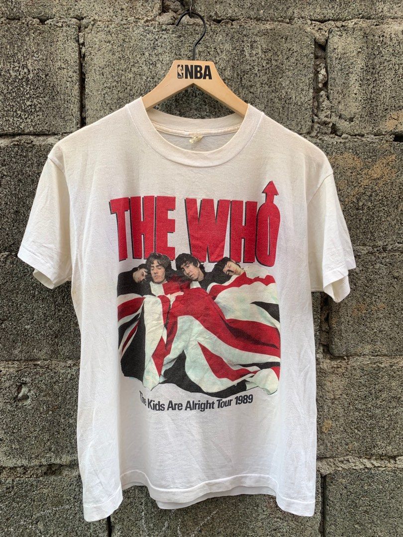THE WHO Vintage Band tees 1989, Men's Fashion, Tops & Sets 