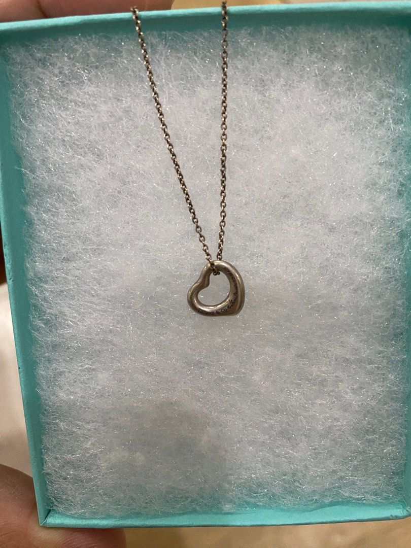 Tiffany and co heart shaped necklace store