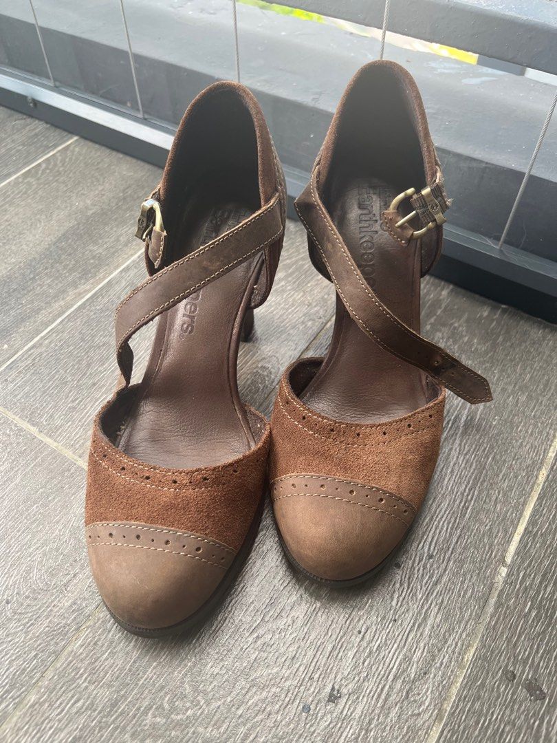 Timberland suede heels Women s Fashion Footwear Heels on Carousell