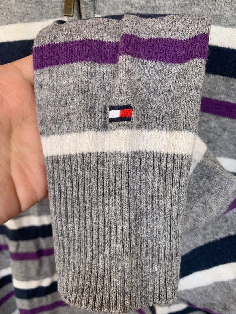 Tommy Hilfiger Quarterzip Swearter (Category: Coats, Jackets and Outerwear) located in Manila. Submitted by patrickbateman_ (Listing ID 1220239743, Image 3). Description: Tommy Hilfiger Quarterzip Sweater In good condition. No holes, stains, or any issues. Garters still intact. Ready to wear Measurements in inch W Pit to pit: 21” Shoulders: 18” L: 27” Sleeves: 28” ₱699 only + sf.