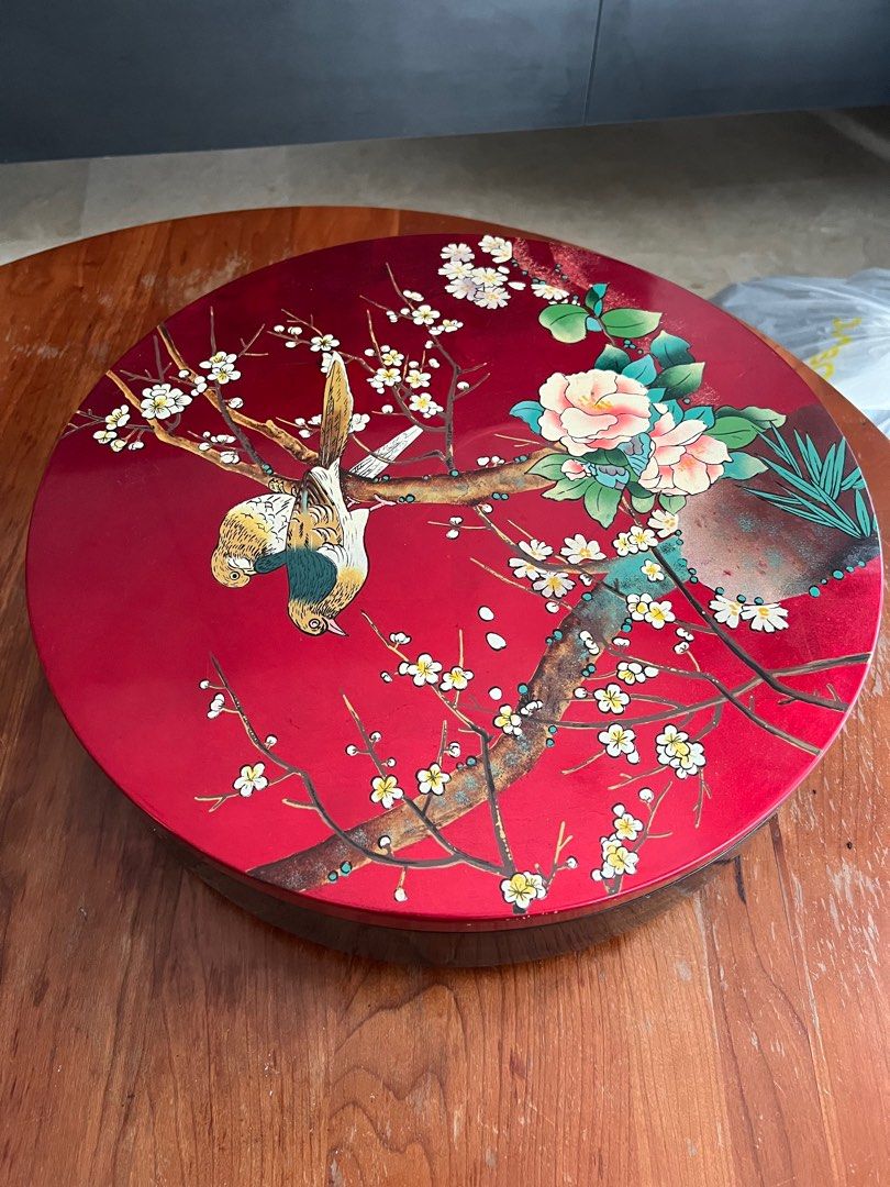 Traditional Chinese food tray storage, Furniture & Home Living