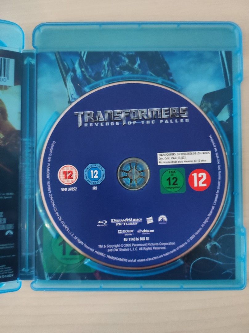 Transformers 2 BluRay, Hobbies & Toys, Music & Media, CDs & DVDs on