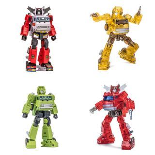 Transformers Newage NA Toys - H-46T H46T Backdraft (Clear Ver)($68), H-46W H46W Backdraft Artfire ($68) , H-47T H47T Daedalus (Clear)($68) , H-47G H47G Daedalus Hauler (Green) ($62) plus One Free Autobot Dry Decal