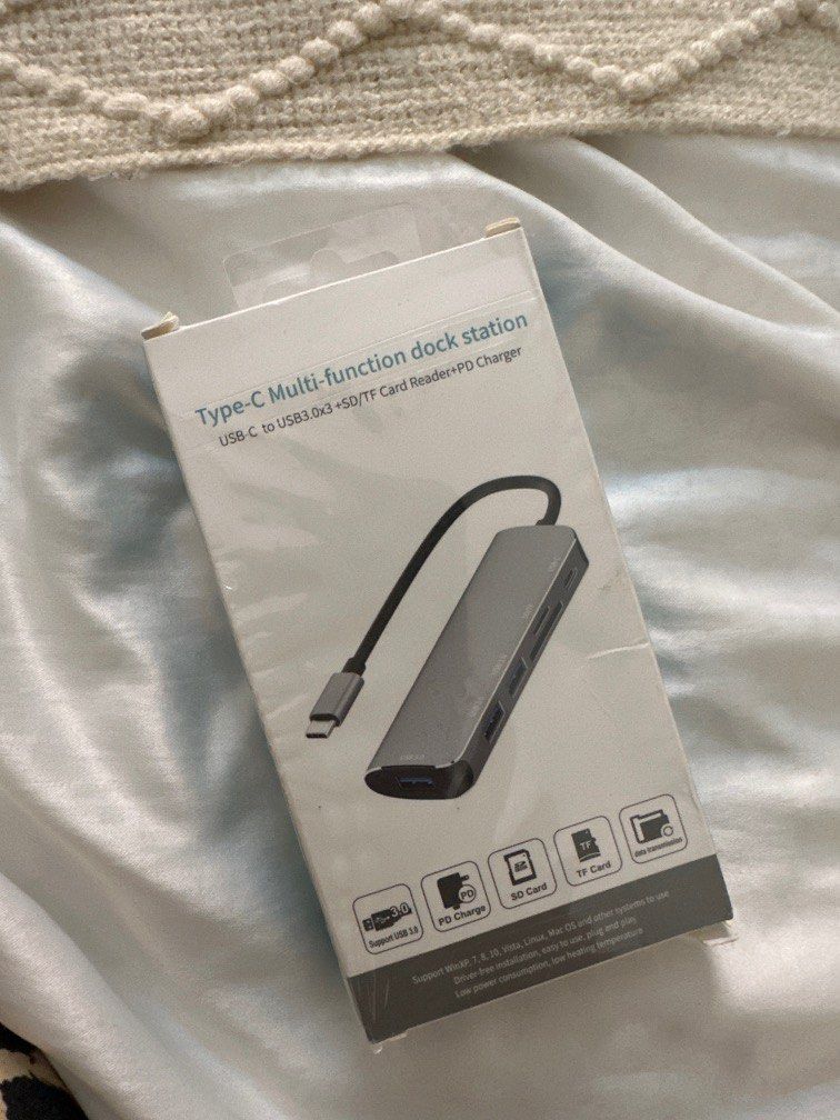 Type C Dock Station (Category: Cables & Adaptors) located in Quezon City. Submitted by maria___x (Listing ID 1220155553, Image 1). Description: Selling my Type C Multi-Function Dock Station.