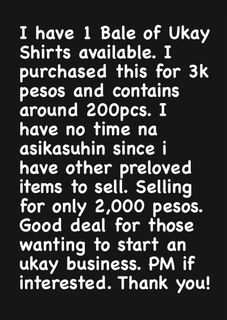 US Ukay Bale (Shirts)