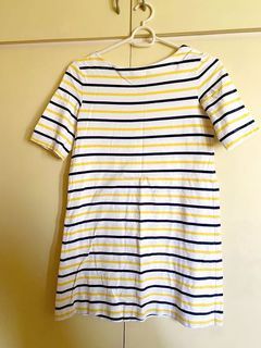uniqlo Yellow stripe Dress (Large)