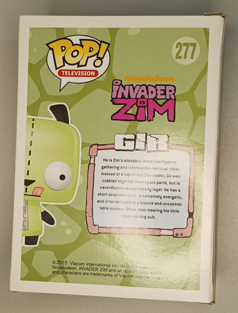 VAULTED Funko Pop Television Invader Zim Gir with Cupcake 277