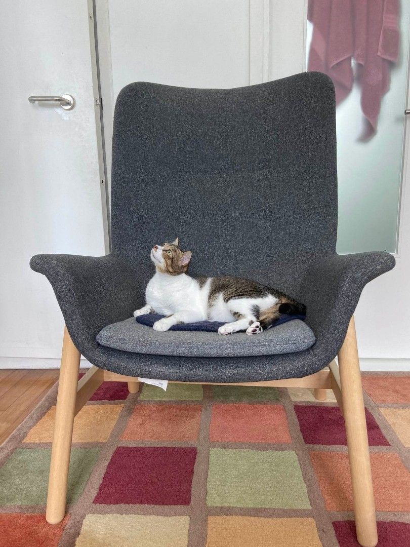 Vedbo High Back Ikea Armchair, Furniture & Home Living, Furniture