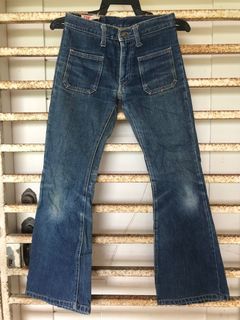 Vintage 70’s Made in USA EDWIN Bush Jeans Bootcut Ladies Waist 26 Authentic