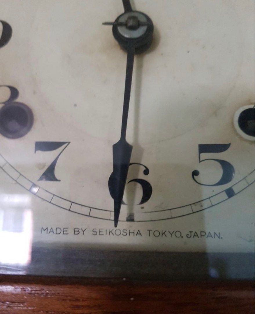Vintage Japan grandfather clock, Furniture & Home Living, Home Decor
