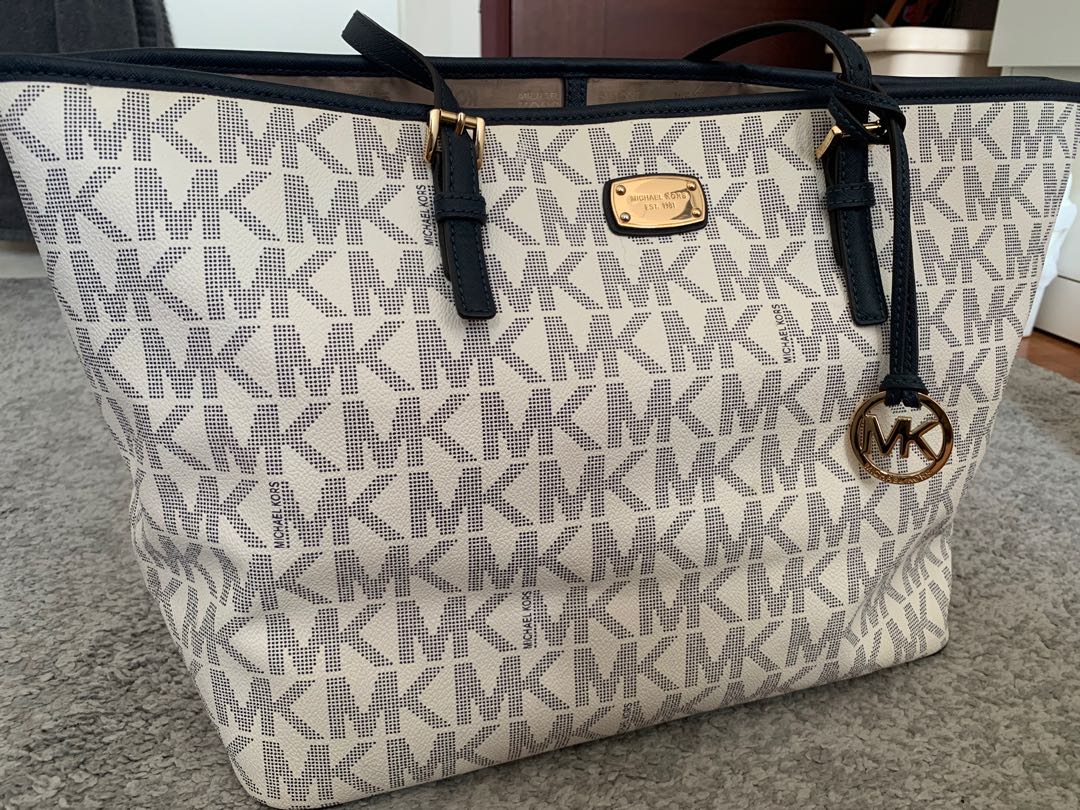 White mk tote online