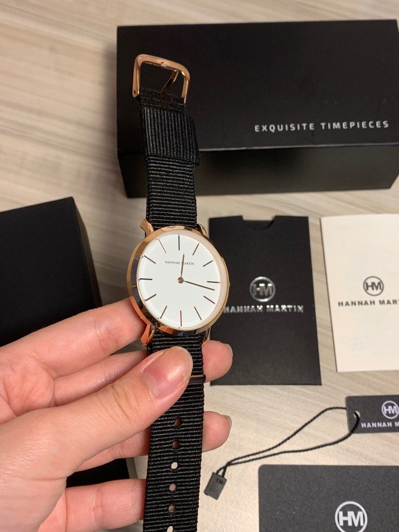 WTS] HANNAH MARTIN HUE HERON NATO MEN QUARTS WATCH WOMEN AUTHENTIC