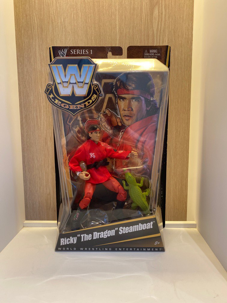 WWF WWE Ricky Steamboat with Komodo Dragon (Mattel Legends Series 1