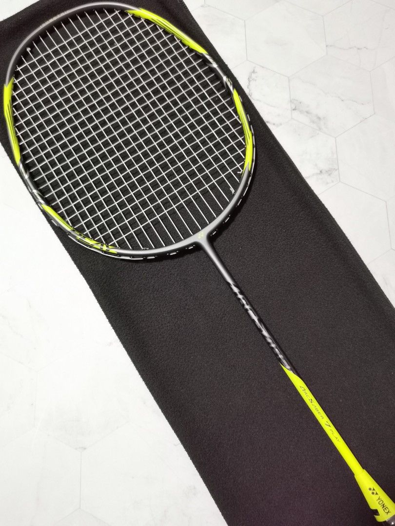 Yonex Arcsaber 7 Play Badminton Racket with Yonex String, Sports Equipment, Sports & Games