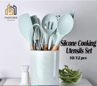 Silicone Cooking Utensil Set, Kitchen Utensils Set with Copper Handle 24  Pcs Kitchen Gadgets Tools Set, Non-Stick Heat Resistant Kitchen Spatulas  Set - Khaki 