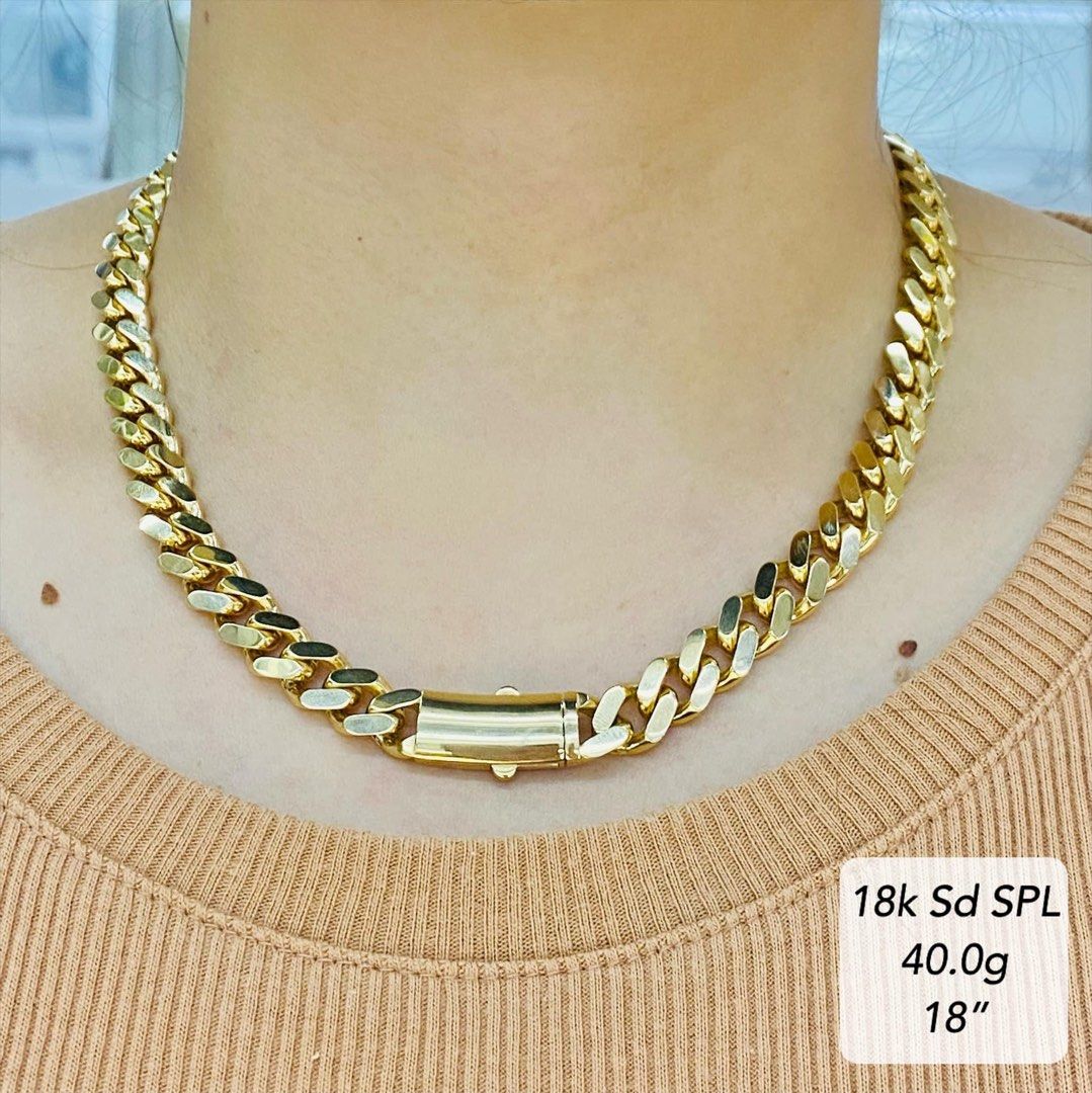 40 gram outlet 18k gold chain