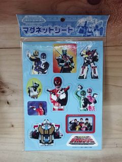 2004 Vintage Tokusou Sentai Dekaranger Fridge Magnet set